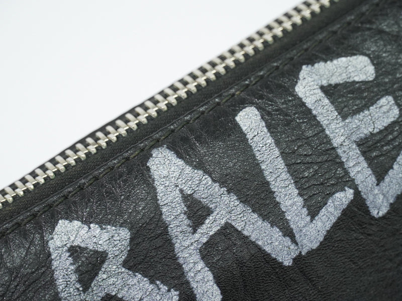 Balenciaga Graffiti Leather Black Bag
