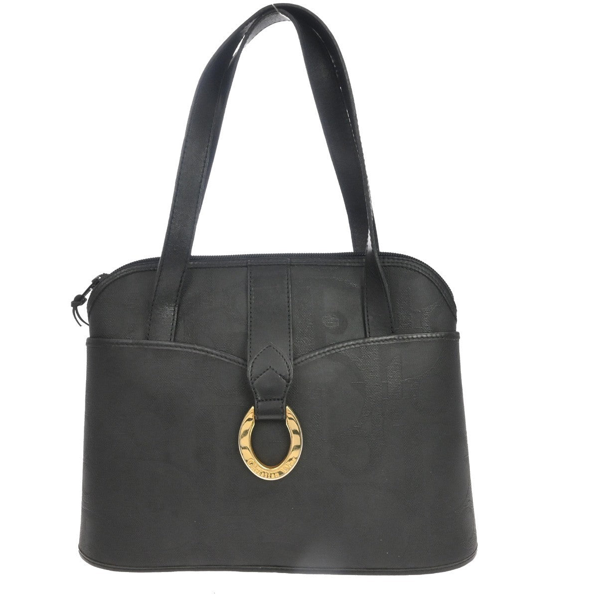 Christian Dior Vintage Canvas Black Pvc Bag