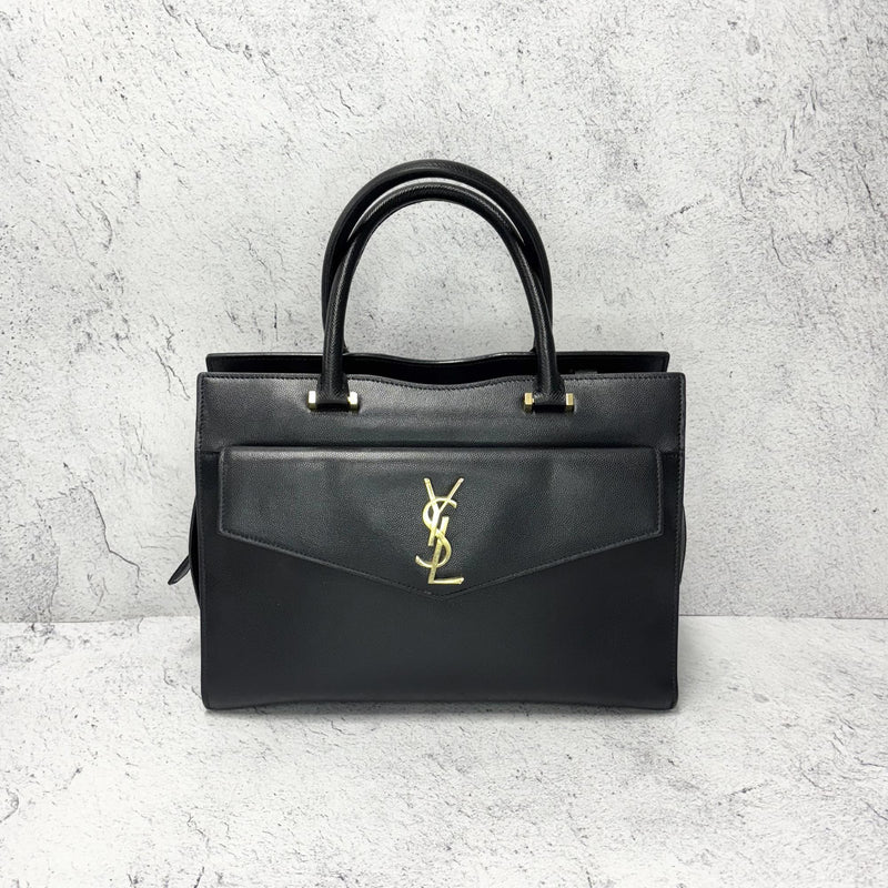 Saint Laurent Uptown Crossbody Bag Leather Black