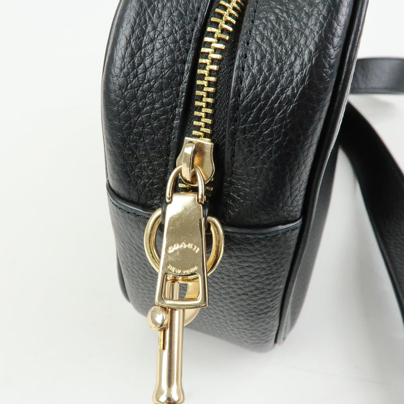 Coach Shoulder Leather Black Bag