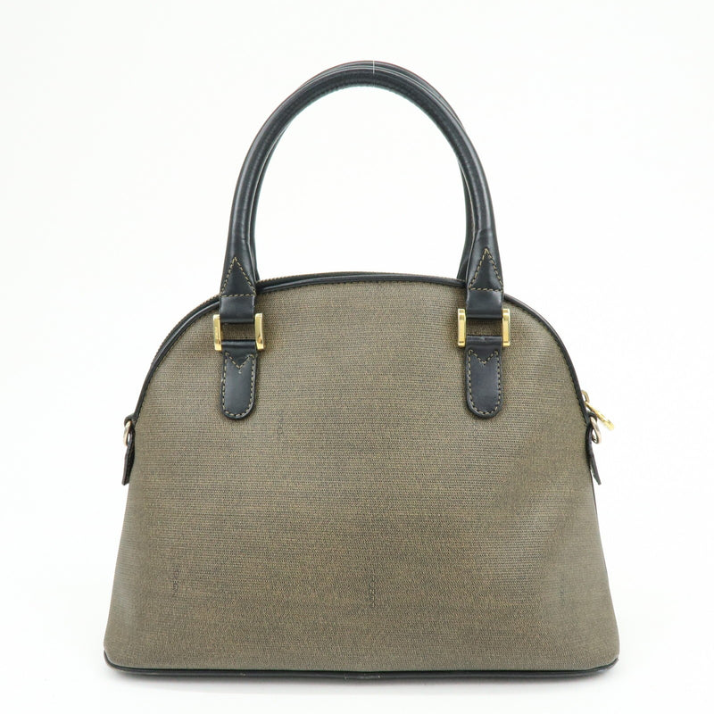 Fendi Vintage Dome Satchel Leather Brown