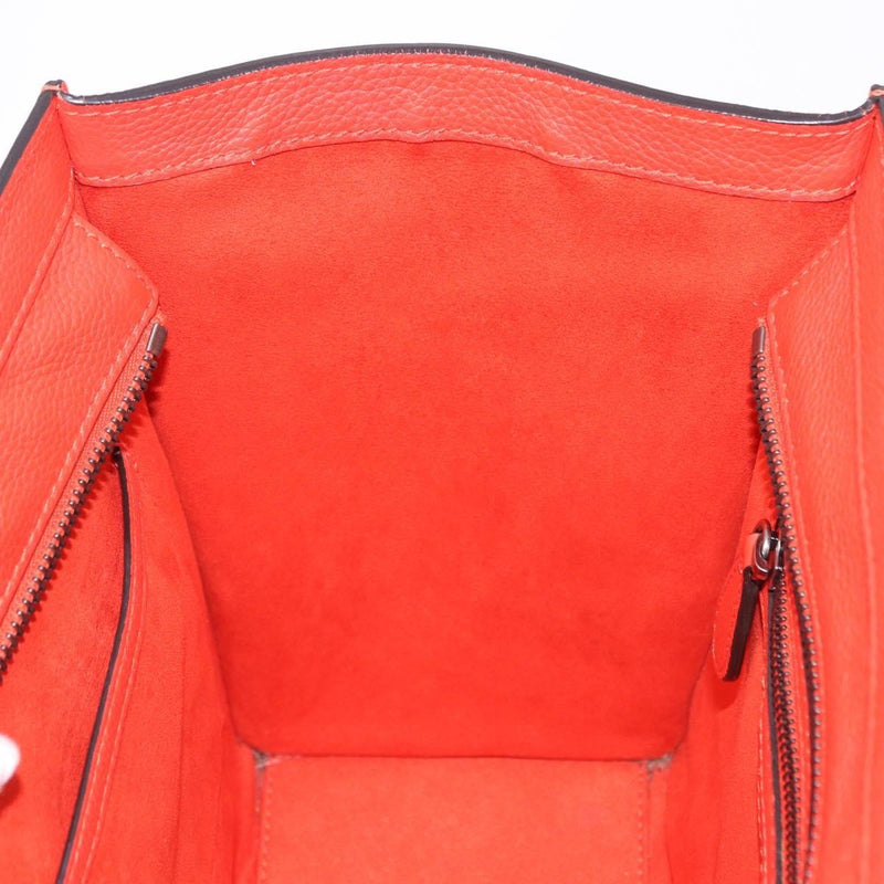 Celine Luggage Smooth Leather Red Bag