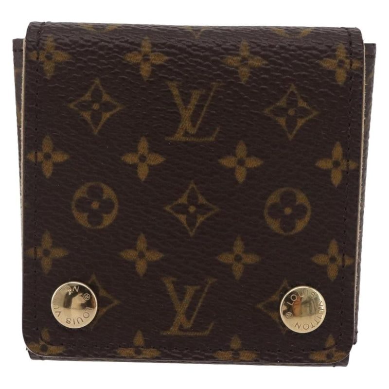 Louis Vuitton Folding Jewelry Case Monogram Canvas Brown Accessory