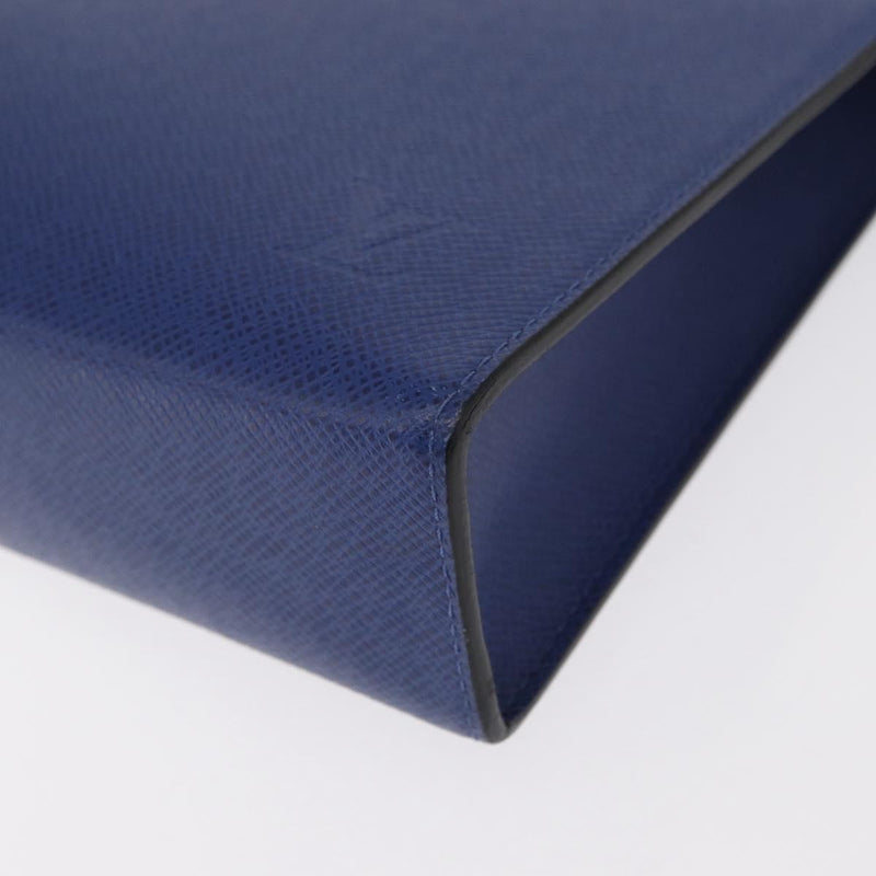 Louis Vuitton Pochette Voyage Taiga Leather Blue Bag