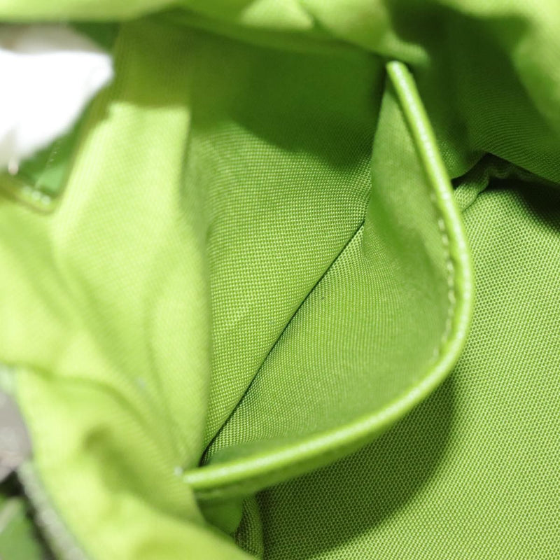 Prada Zipped Triangle Canvas Green Bag