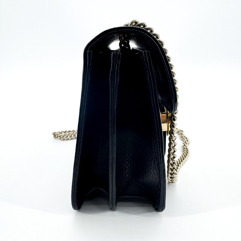 Gucci Interlocking Leather Black Bag