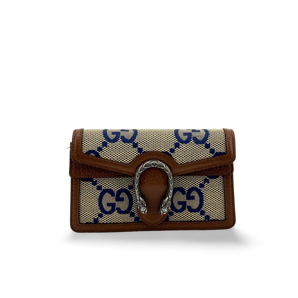 Gucci Dionysus Chain Jumbo Gg Canvas Brown Bag