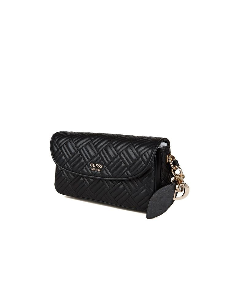 Guess Sally Crossbody Bag — Black Polyurethane
