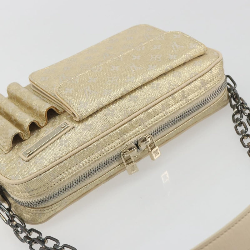 Louis Vuitton Mckenna Mini Lin Gold Canvas Bag