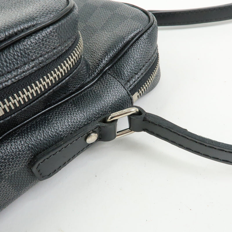 Louis Vuitton Rem Damier Graphite Black Canvas Bag