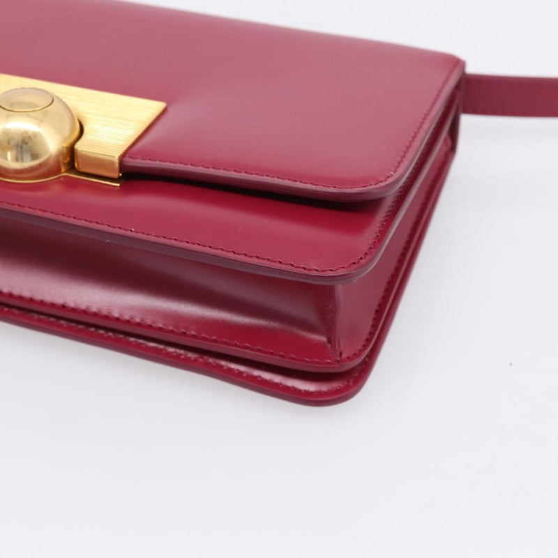 Bottega Veneta Bv Classic Smooth Calfskin Burgundy Leather Bag
