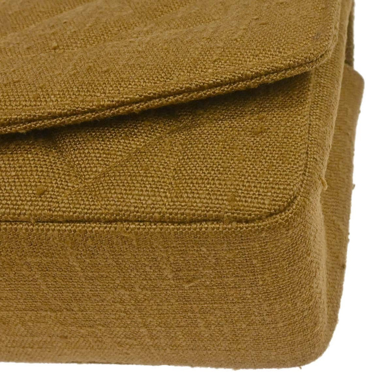 Chanel Vintage Diana Flap Quilted Canvas Brown Bag