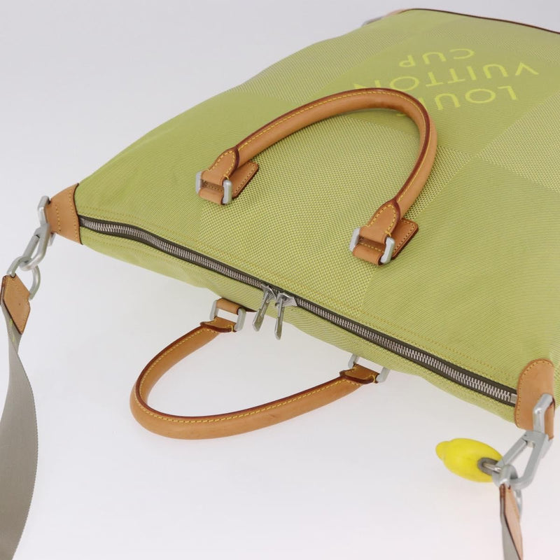 Louis Vuitton Cup Cube Damier Geant Canvas Yellow Bag