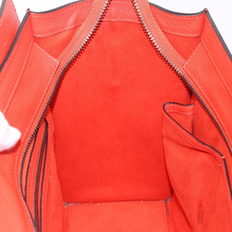 Celine Luggage Smooth Leather Red Bag