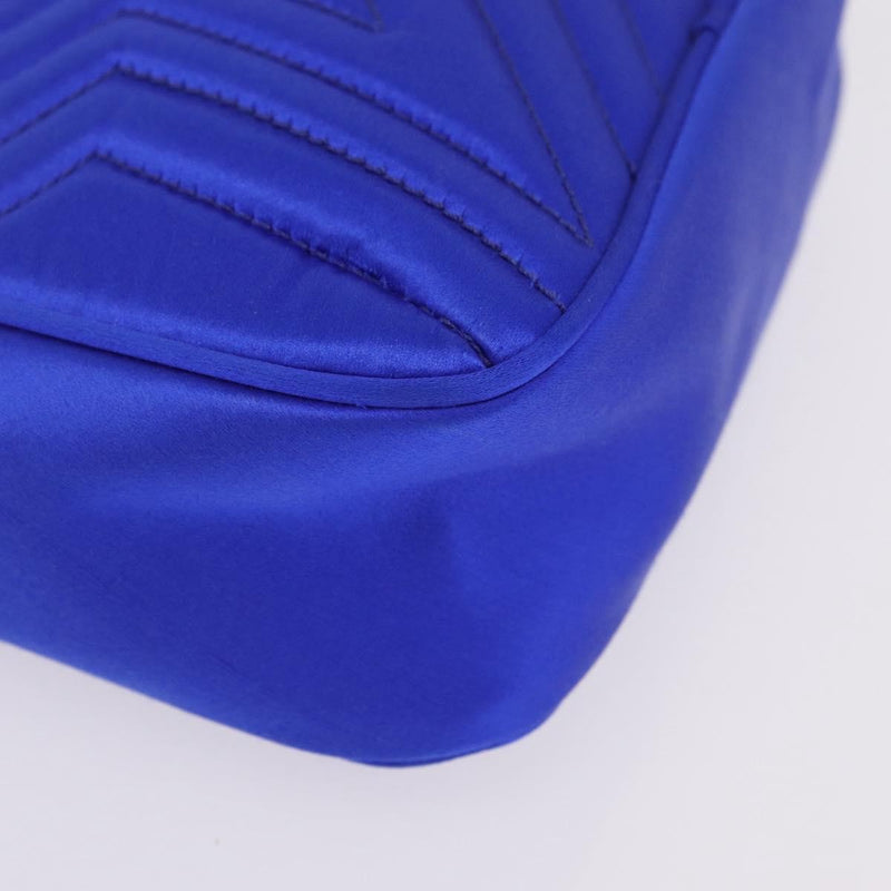 Stella Mccartney Star Camera Quilted Satin Blue Bag