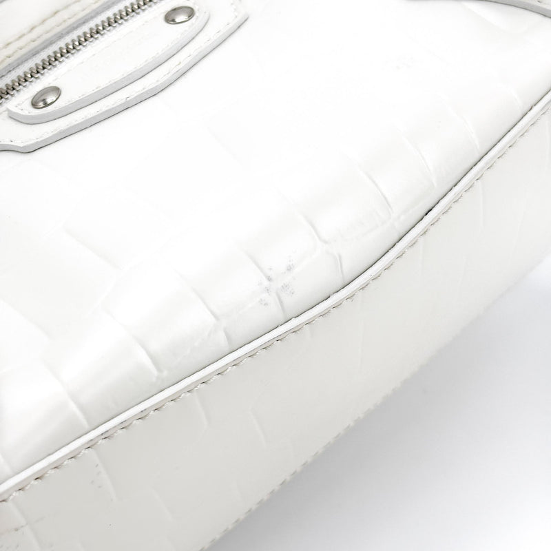 Balenciaga Neo Classic City Leather White Bag