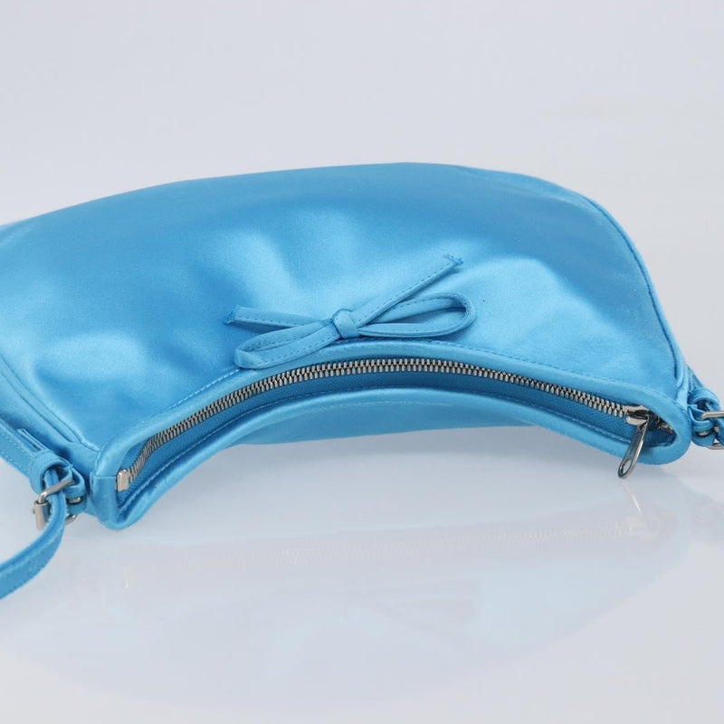 Balenciaga Leopolda Satin Blue Bag