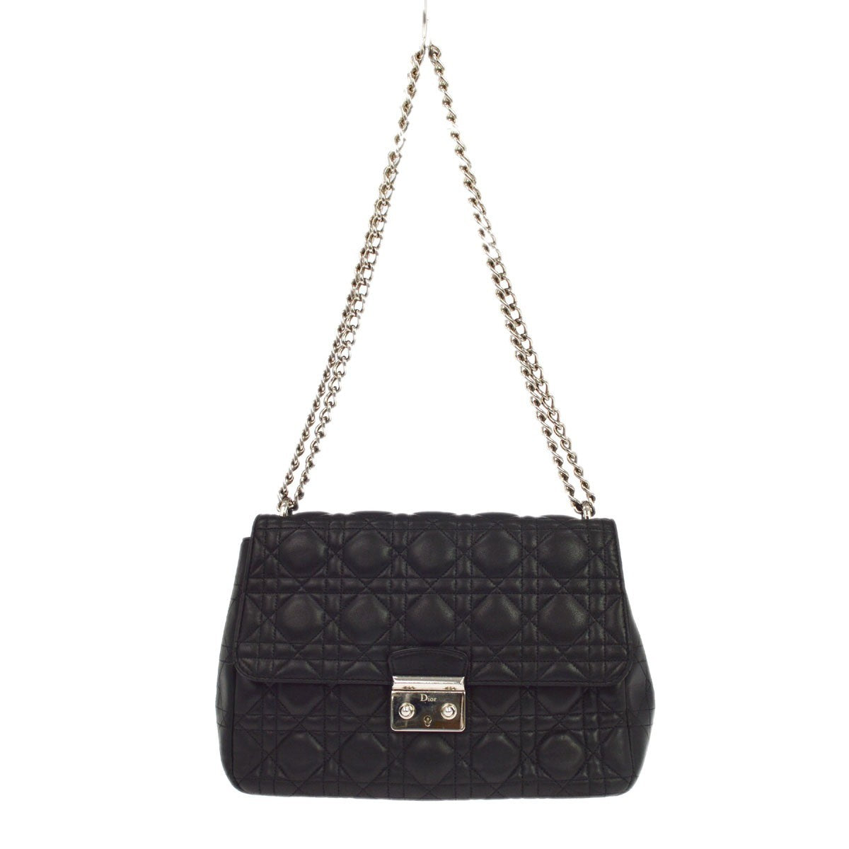 Christian Dior Black Cannage Leather Bag