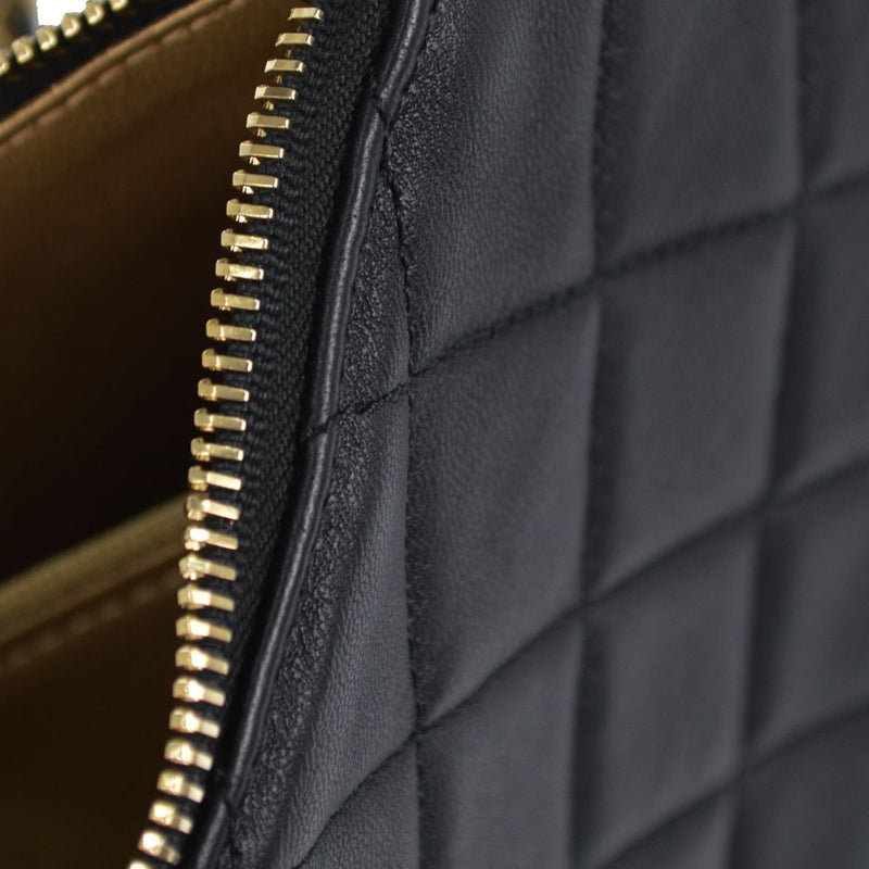 Chanel All About Chains Waist Quilted Lambskin Black Leather Bag