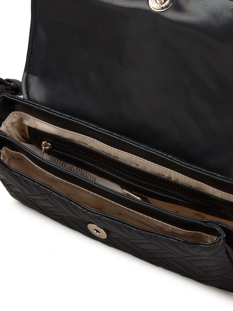 Guess Sally Crossbody Bag — Black Polyurethane
