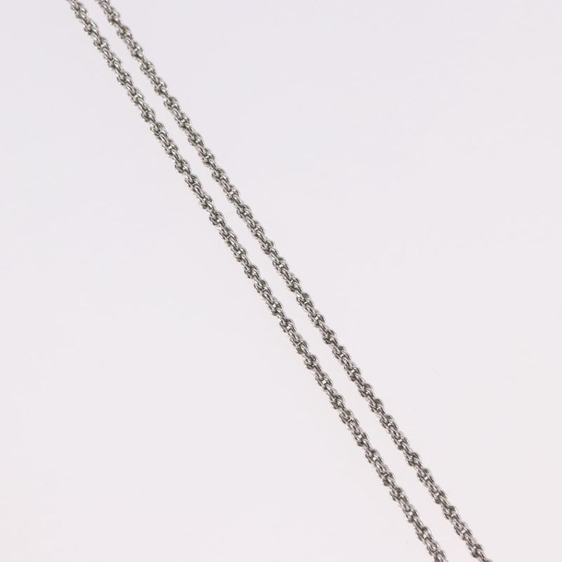 Christian Dior Vintage Circle Pendant Metal Silver Bijoux