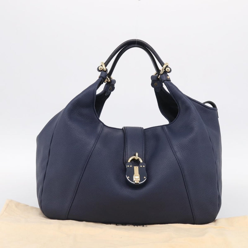 Loewe Calle Hobo Leather Navy