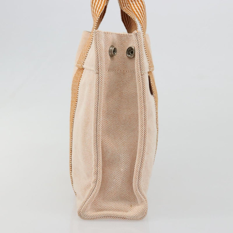 Hermes Fourre Tout Toile Orange Canvas Bag
