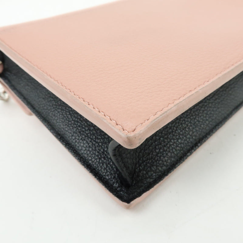 Louis Vuitton Mylockme Chain Pochette Leather Pink Bag
