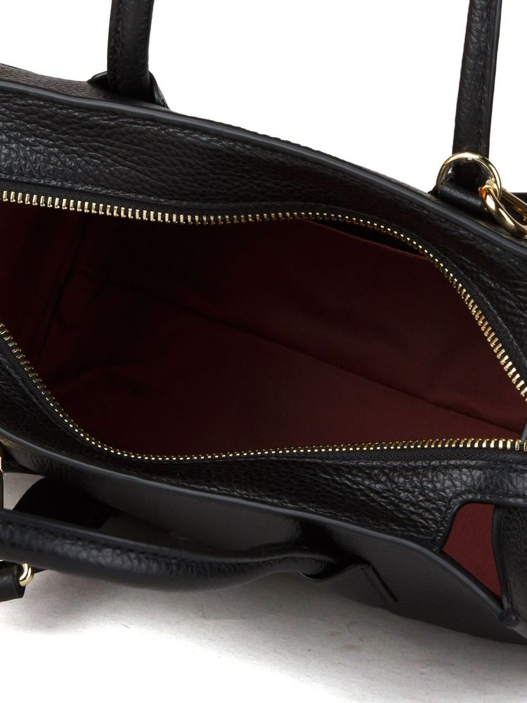 Coccinelle Myrtha26 Tote Bag — Black Cowhide