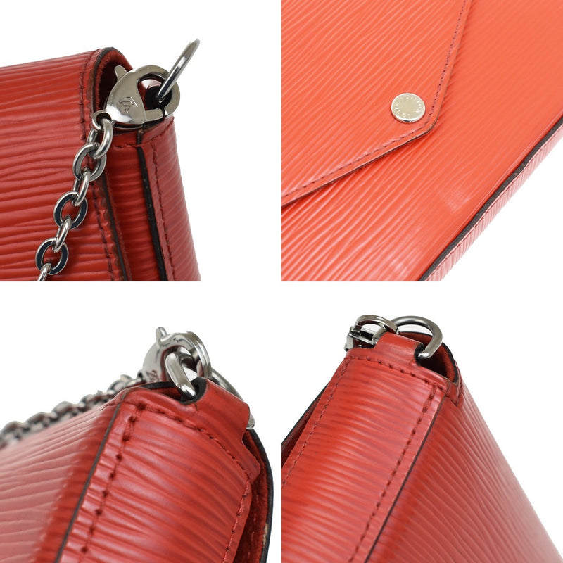 Louis Vuitton Felicie Chain Epi Leather Red Bag