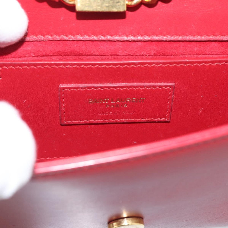 Saint Laurent Classic Monogram Leather Red Bag