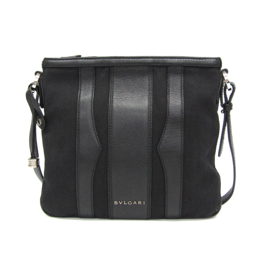 Bvlgari Open Hobo Leather Black