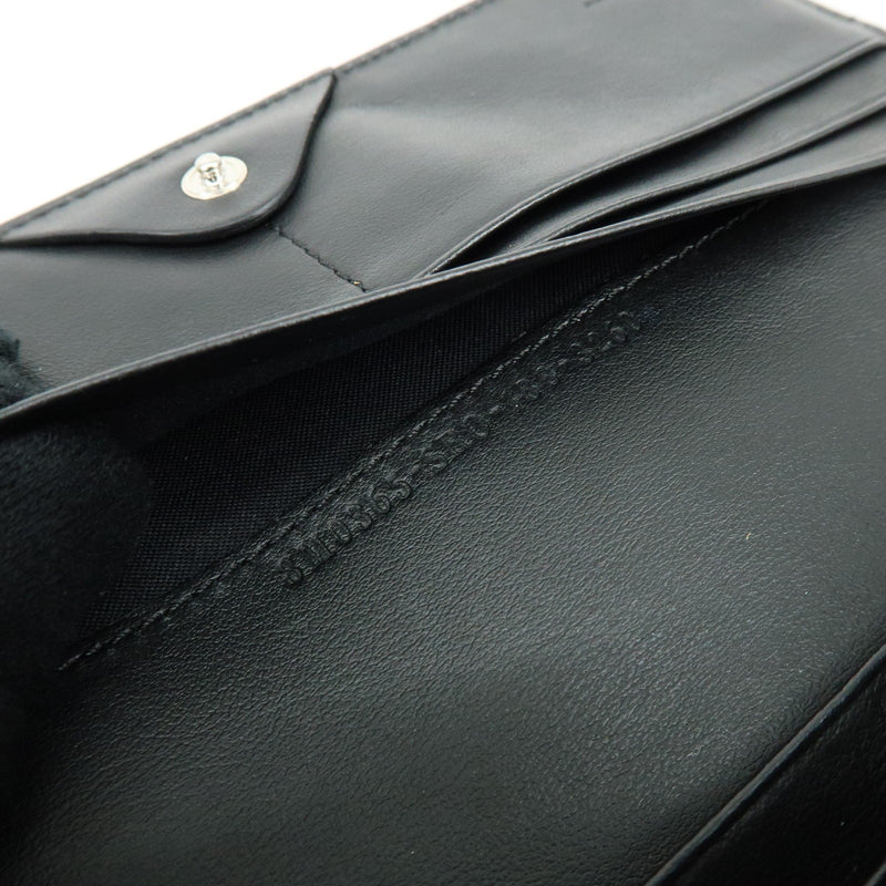 Fendi Continental Wallet On Chain Studded Leather Black Bag
