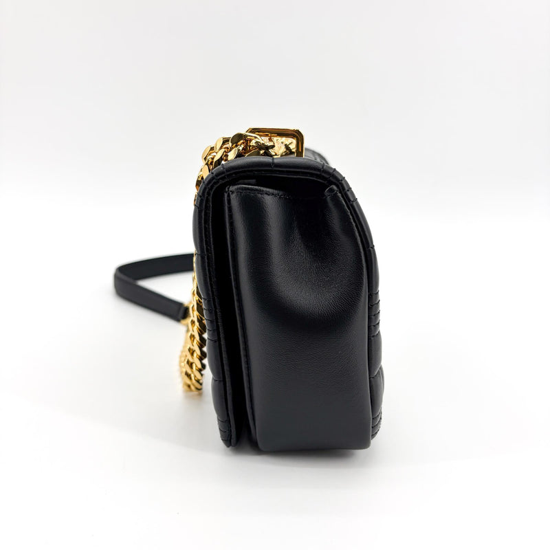 Burberry Lola Bum Quilted Lambskin Black Leather Bag