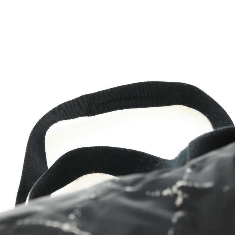 Chanel Travel Line Lock Printed Nylon Black Bag