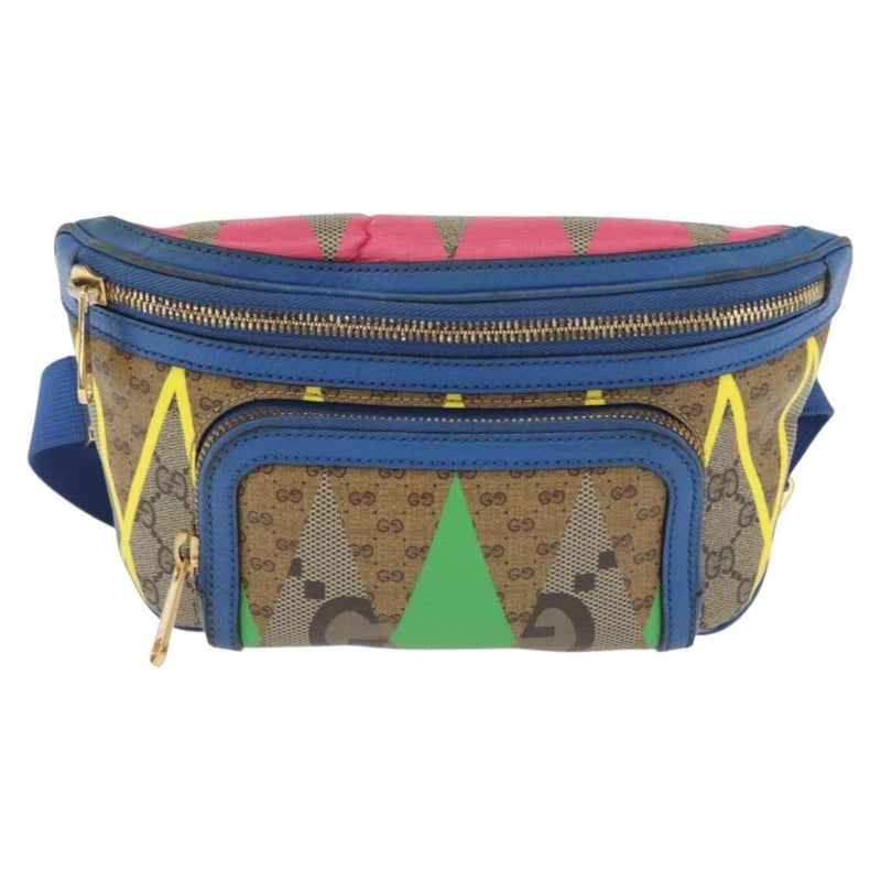 Gucci Gg Rhombus Cuir Multicolour Canvas Bag
