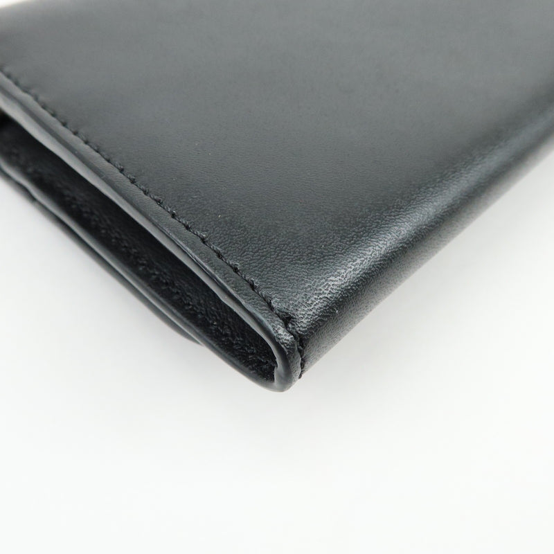 Fendi Continental Wallet On Chain Studded Leather Black Bag
