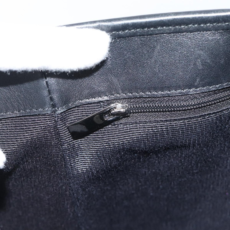 Salvatore Ferragamo Gancini Top Handle Canvas Black Bag
