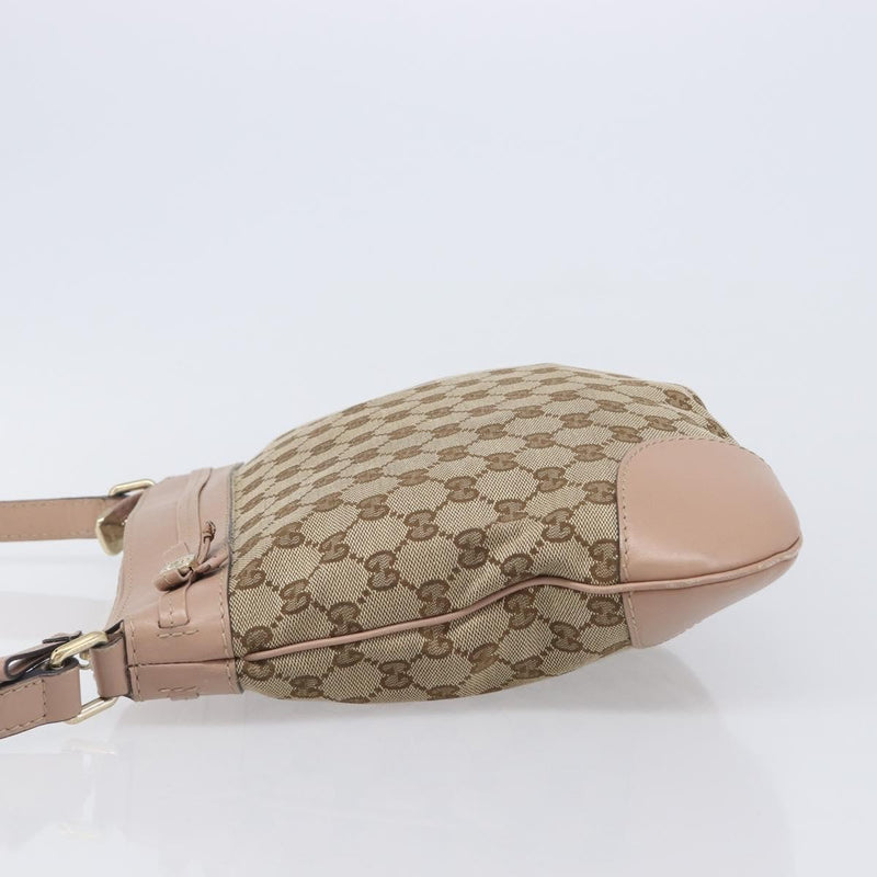 Gucci Mayfair Messenger Gg Canvas And Leather Beige