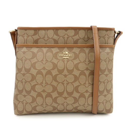 Coach Shoulder Canvas Brown Bag