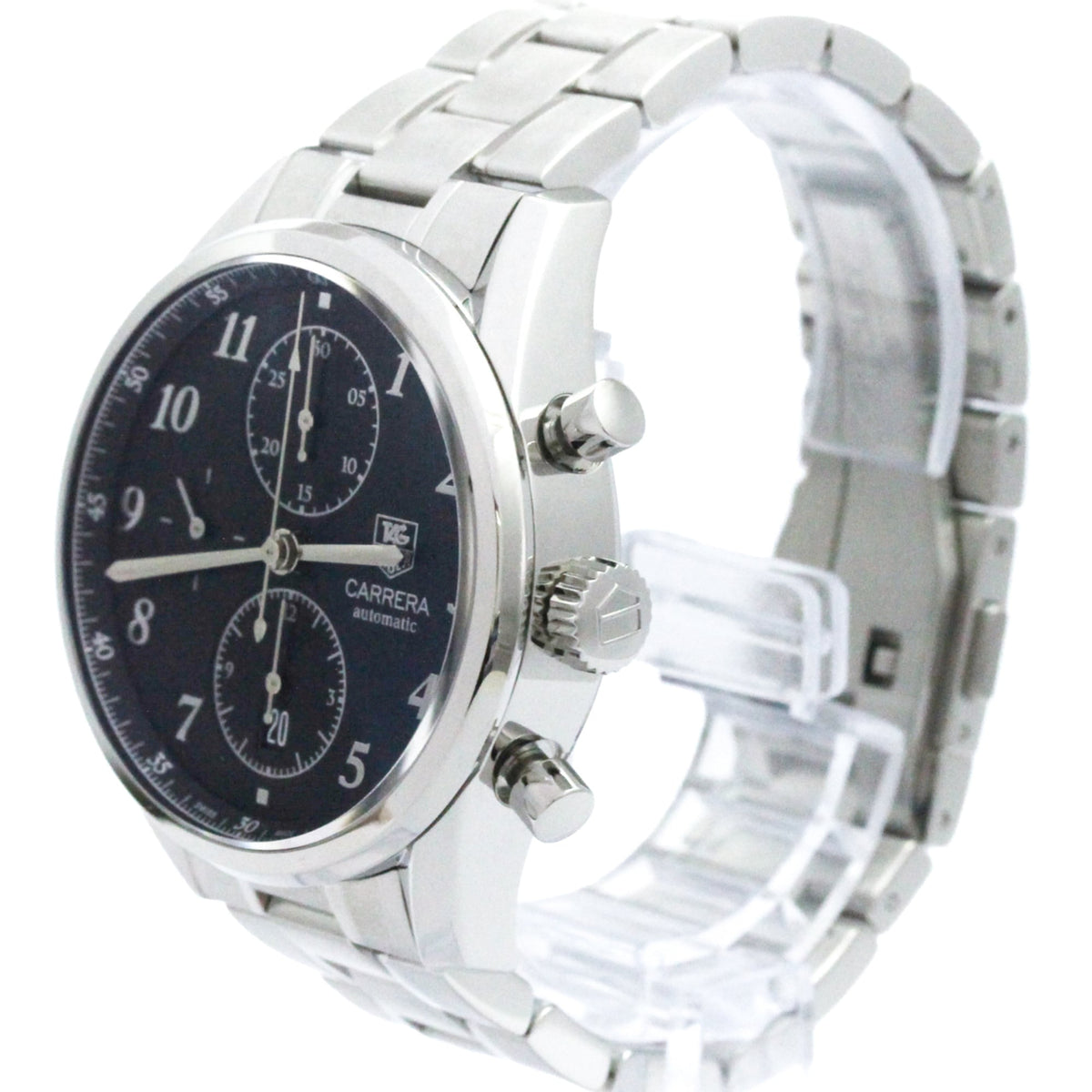 Tag Heuer Carrera Calibre 16 Heritage Chronograph Automatic Watch Stainless Steel 41 None Watches