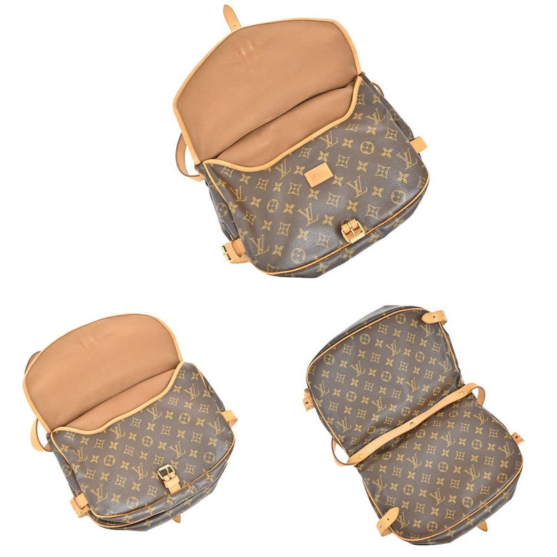 Louis Vuitton Saumur Monogram Canvas Brown Bag