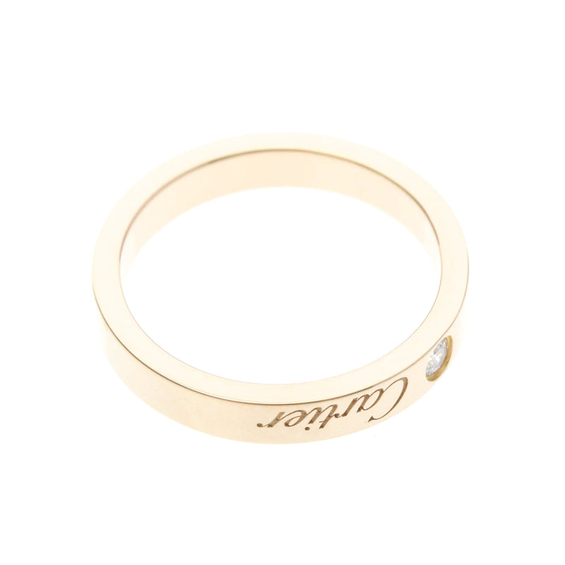Cartier C De Wedding Band 18k Rose Gold With Diamond Pink_gold Bijoux