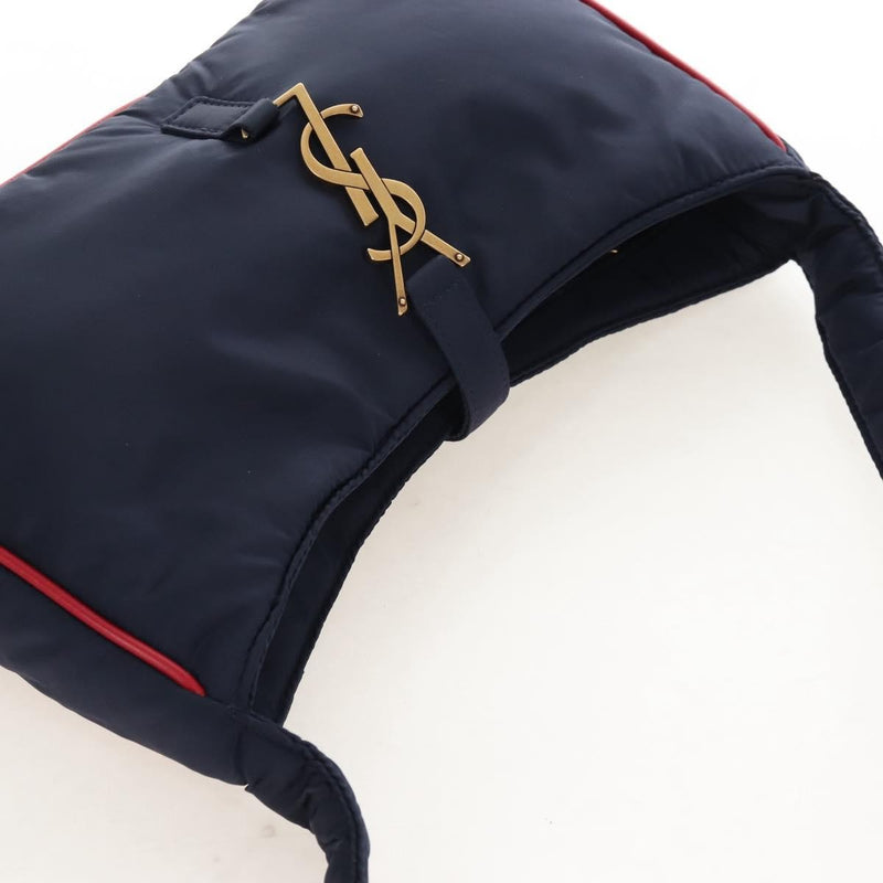 Saint Laurent Le 5 A 7 Hobo Nylon Navy
