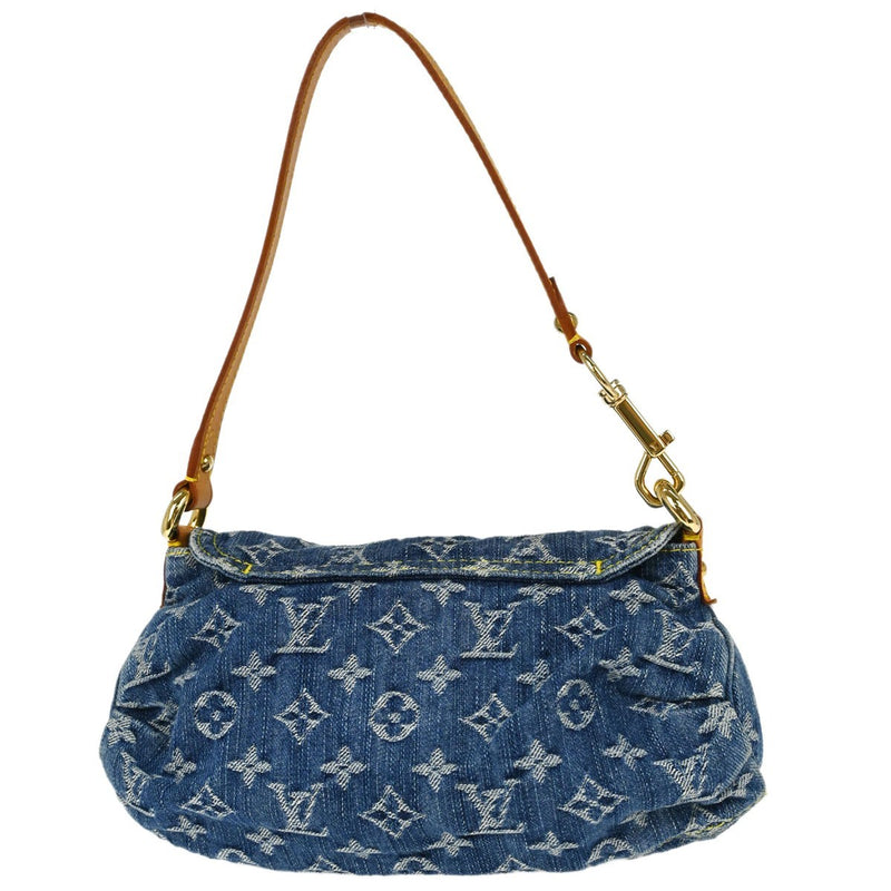 Louis Vuitton Pleaty Denim Blue Denim_jeans Bag