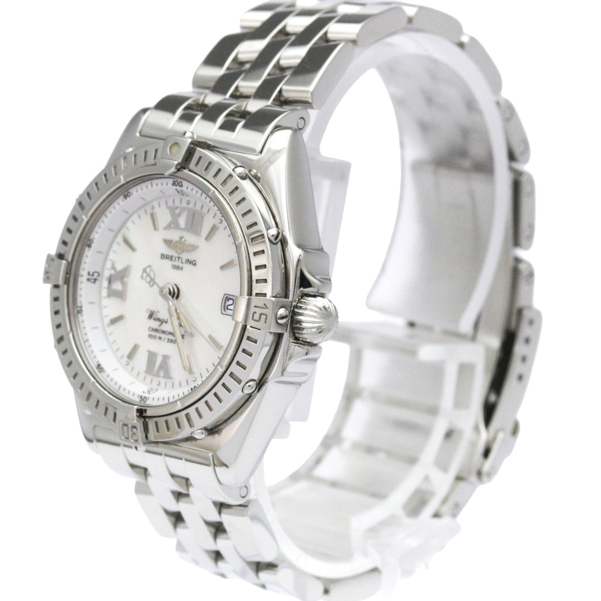 Breitling Wings Lady Quartz Stainless Steel Watches