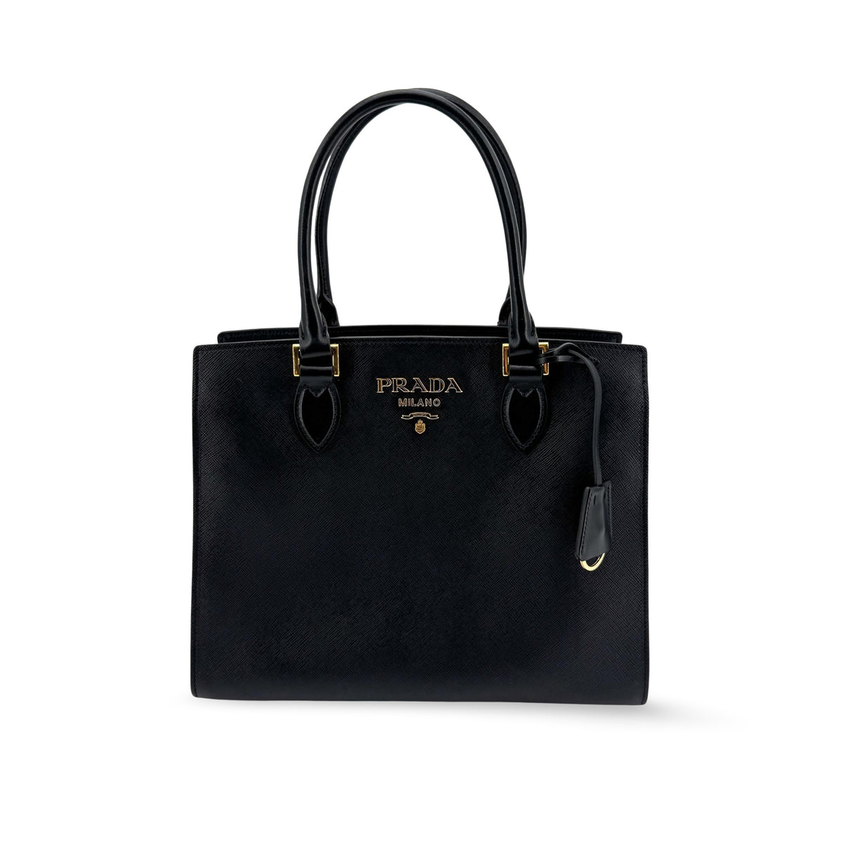 Prada Saffiano Tote Leather Black