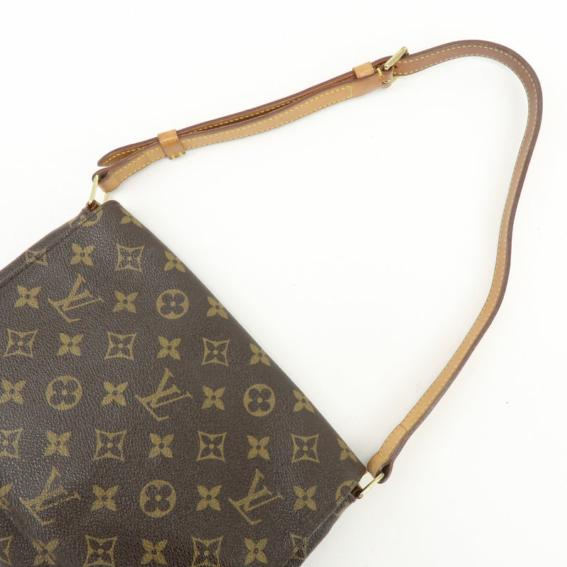 Louis Vuitton Musette Tango Monogram Canvas Brown Bag