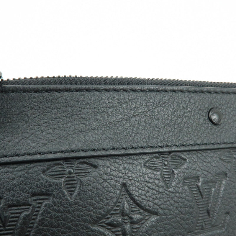 Louis Vuitton Pochette To-Go Monogram Shadow Leather Black Bag