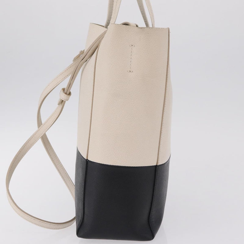 Celine Vertical Bi-Cabas Leather Black Bag
